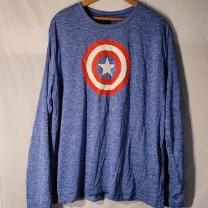 Marvel Captain America Men’s Graphic Tee 2X